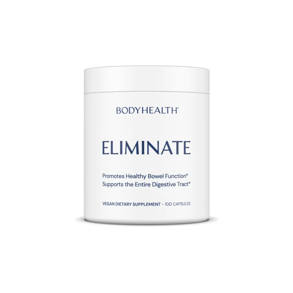 BODYHEALTH Eliminate Edible Dietary Supplement - Natural, Dairy-Free, Non-GMO Botanical Herbal Formula with 15 Traditional Herbs & Trace Minerals for Healthy Bowel Movements, Detox Support, Sugar-Free, Healthcare, Gut Cleanse