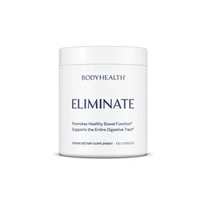 BODYHEALTH Eliminate Dietary Supplement - Natural, Dairy-Free Herbal Formula with 15 Traditional Herbs & Trace Minerals for Healthy Bowel Movements & Detox Support - Health & Nutrition Aid