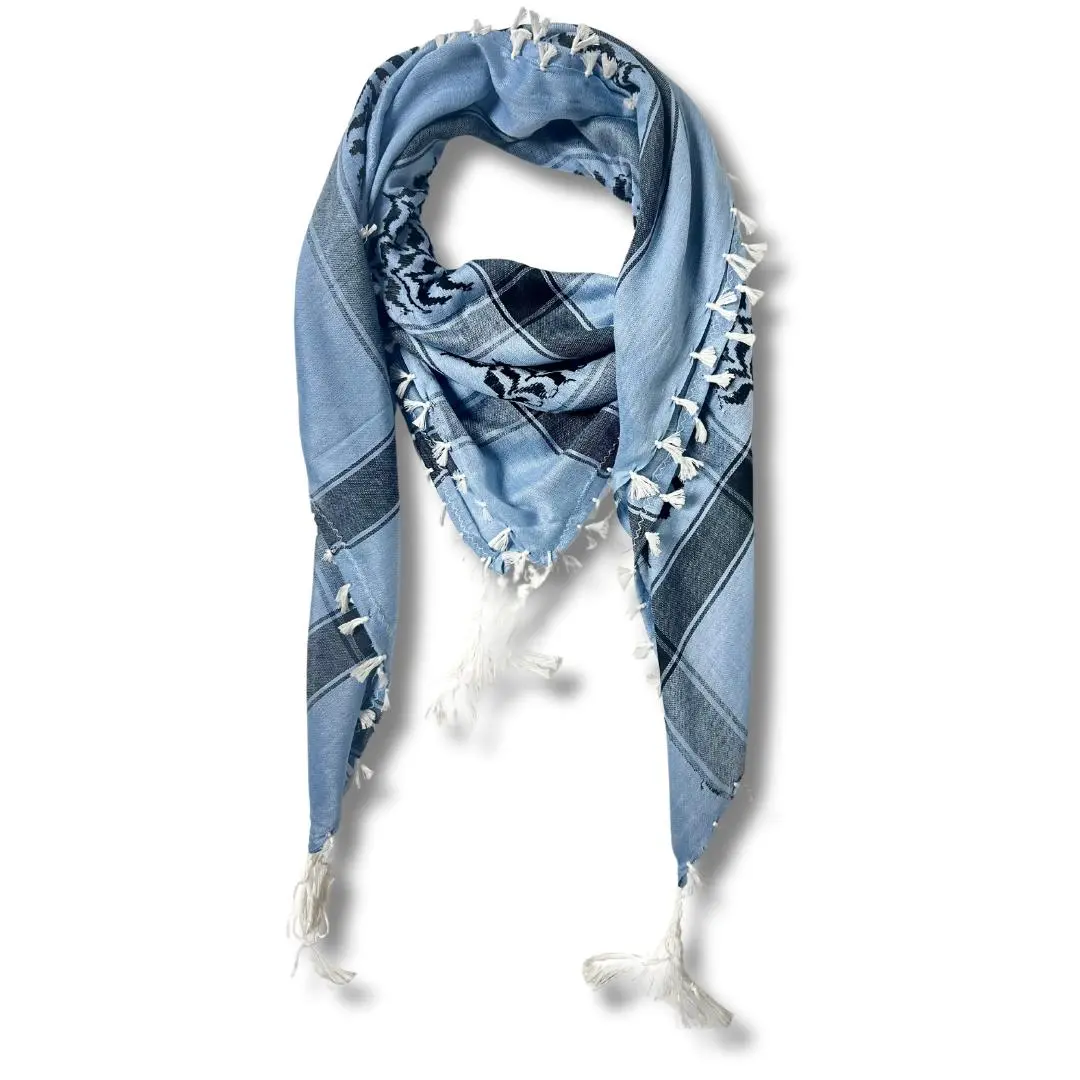 Colorful Kuffiyehs Cultural Heritage Versatile Style Original Keffiyeh Floral Embroidered Scarf All Seasons Premium Quality Materials Handcrafted Artisanal Design
