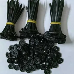 100pcs Self-Locking Nylon Cable Tie Buckles, Durable Plastic Wire Zip Ties for Multipurpose Use in Daily Repairs
