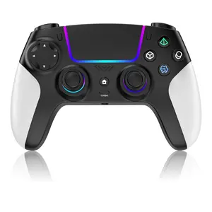 JORREP Anti-Drift Wireless Controller for PS5 with RGB LED,TURBO, Dual Vibration, 6 Axis Gyro Sensor, Touchpad, Ergonomic for Playstation 5 Controller, Compatible with PlayStation 5/PC/Mac/ios/Android/Steam
