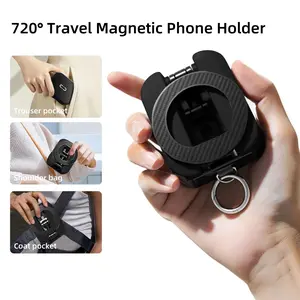 720° Adjustable Magnetic Phone Holder, Suction Cup Phone Mount for Magsafe, Portable Cell Phone Holder for Car,Makeup/Gym/Mirror, Fit for All iphone iphone 11 and above
