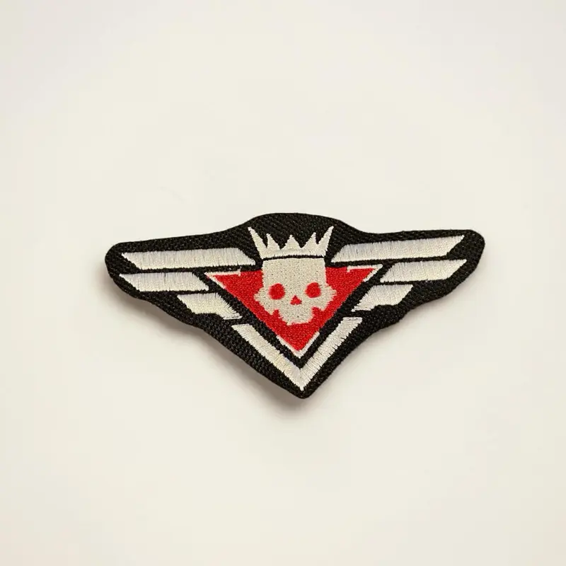 Helldivers Thorn Stitched Patch - 3.50"x1.74" Embroidered Logo Fabric Applique, with Iron-On, Sew-On, Hook Backing for Sewing Supplies