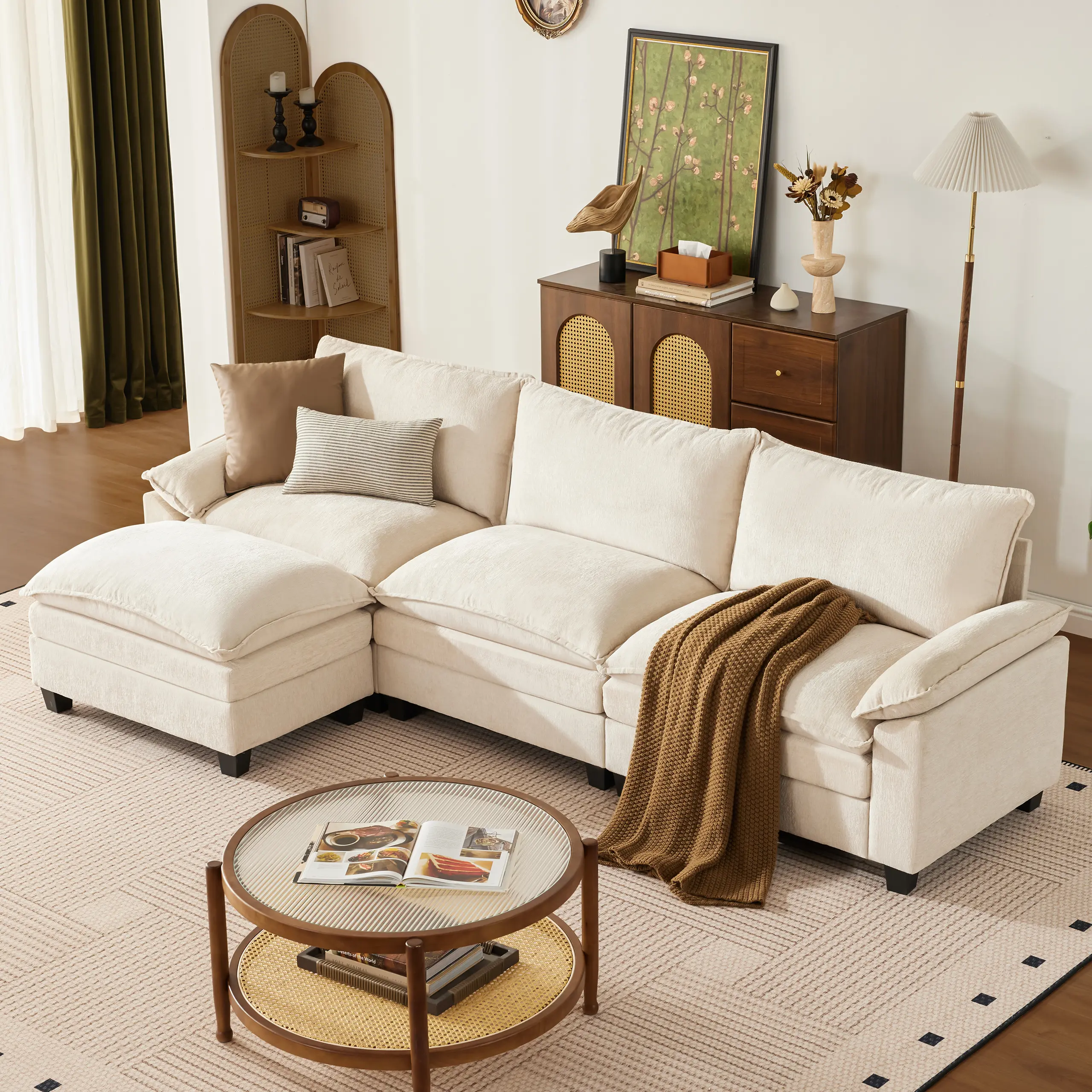 Beige-4 Seats