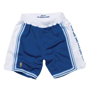 Mens Mitchell & Ness NBA Authentic Shorts Los Angeles Lakers Alternate 1996-97