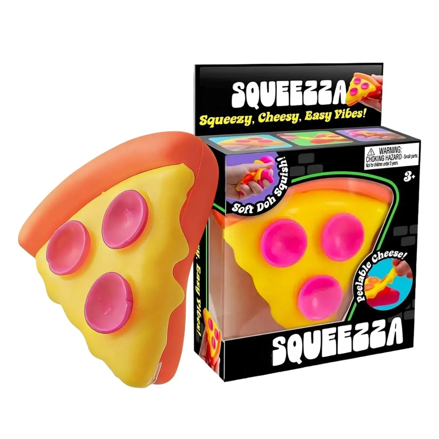 Fun Storm Soft, Squeezable Pizza Squishy (3 pcs)