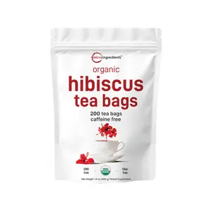 Micro Ingredients Organic Hibiscus Tea, 200 Tea Bags