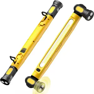 Under Hood Work Light Bar, 3000LM LED Magnetic Light Bar with Hooks, 5200mAh Cordless Rechargeable Hood Light, Single Pack, Ideal for Mechanic, Car Repair & Garage Use