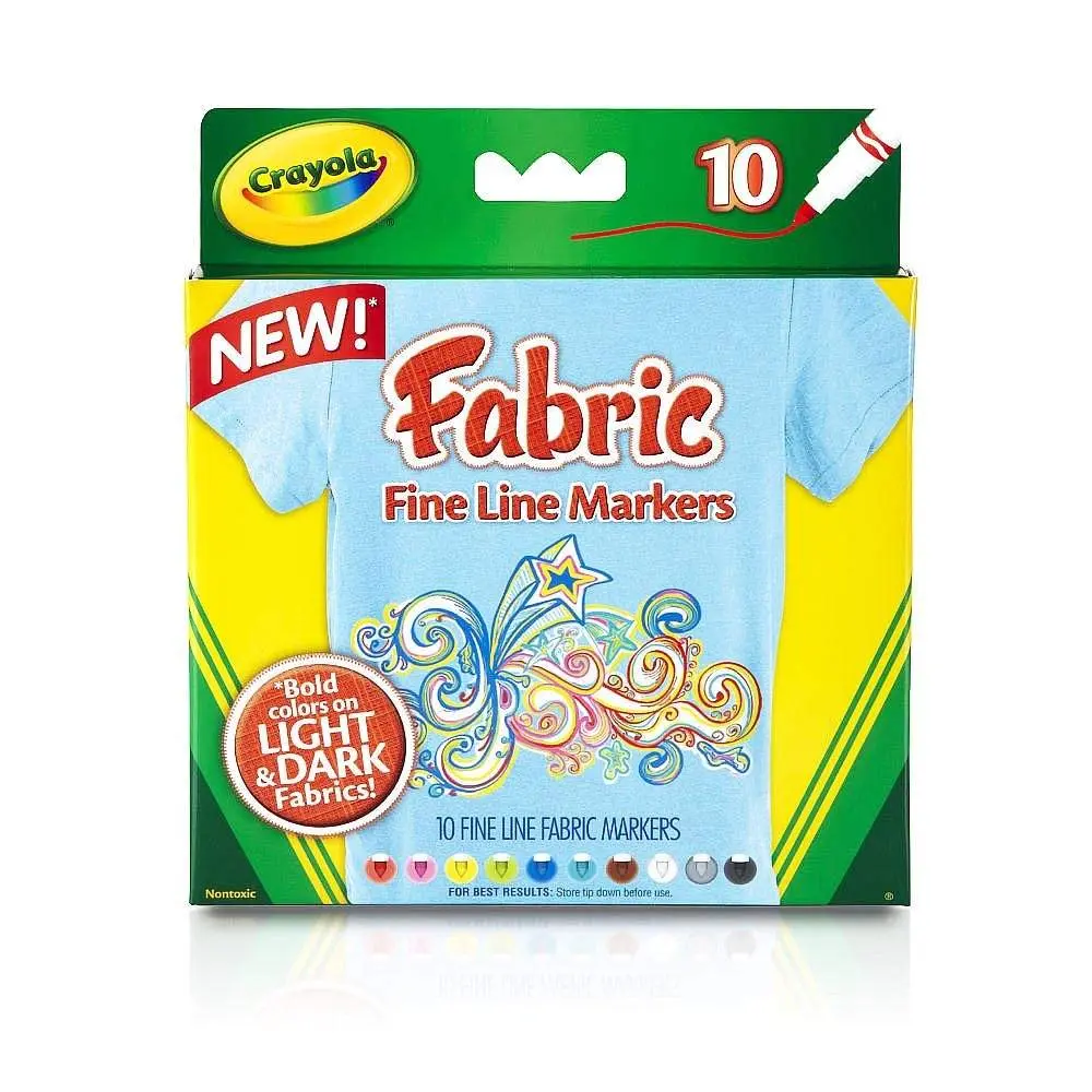 Crayola® Fabric Markers (Fine Line)