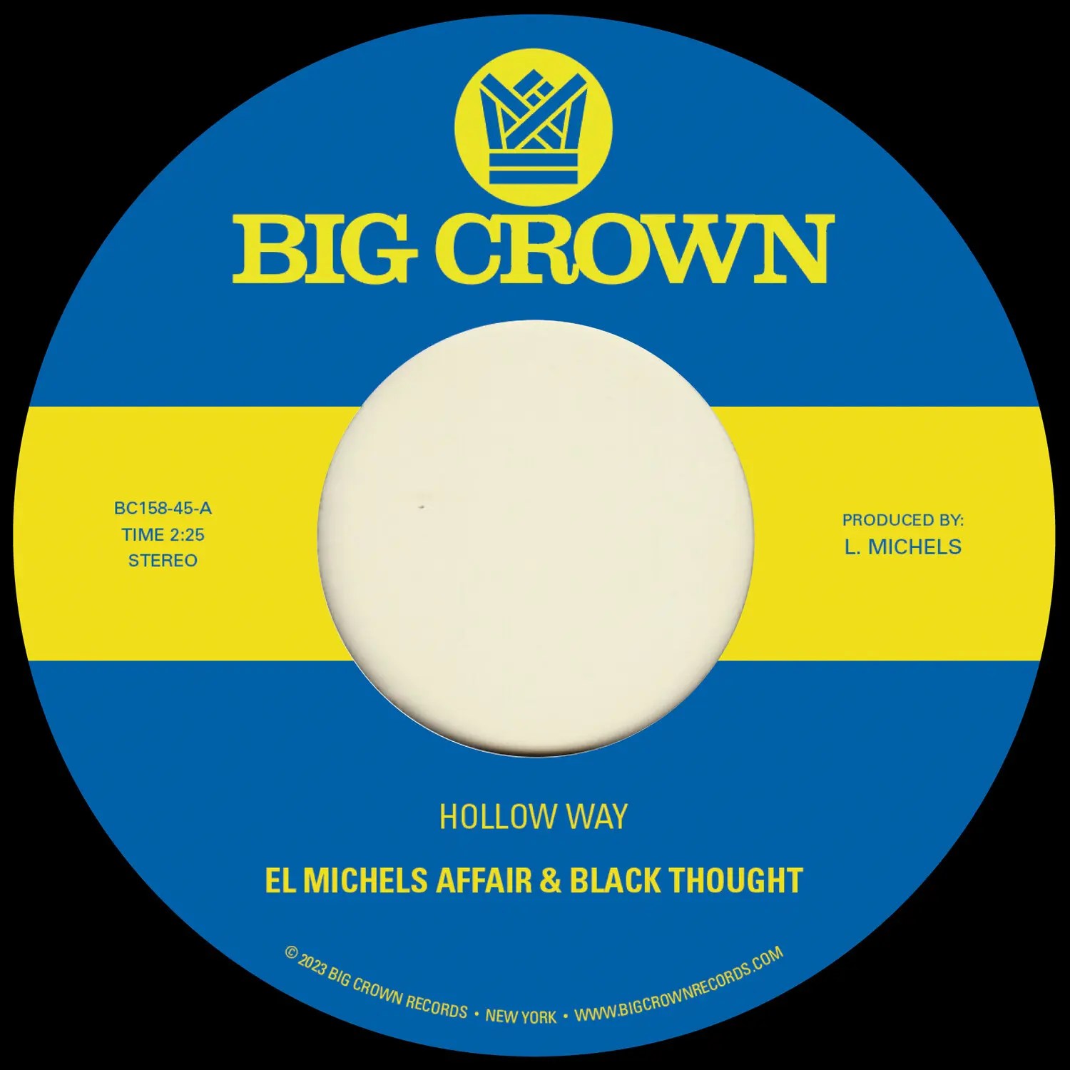 El Michels Affair & Black Thought - Hollow Way B/w I'm Still Somehow  [7-INCH SINGLE VINYL RECORD] Explicit