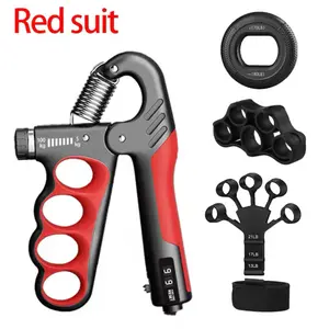 Red Suit 5-60/100/150kg Grip Strength Gym Wrist Expander Hand Strengthener Adjustable Muscle Recovery Fitness Hand Trainer
