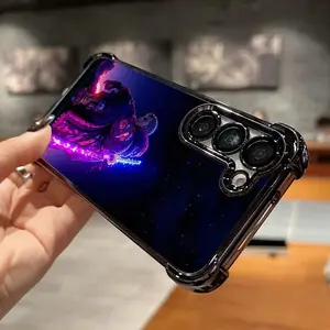 Premium Anime Z-Zoros Devil Fruit Pirate Phone Case Suitable for Samsung Galaxy S25 Edge, S24, S23, S22 - Electroplated Frame Anti-Drop Transparent Back Cover Cartoon Luxury, Mobile Accessory, Highquality Print, Tech Enthusiasts