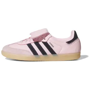 Adidas Wmns Samba Long Tongue 'Pink Black' Women's Round Toe All Seasons Casual Shoes with Durable Rubber Outsole & Breathable Mesh Upper