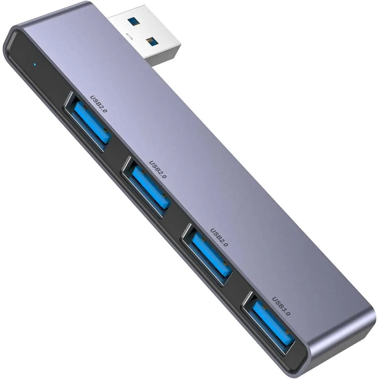 USB Hub, 4-Port USB Splitter(1 * 3.0 Hub, 3 * 2.0 Hub) USB Splitter USB Expander for Laptop,Windows PC,,Printer,Flash Drive,Mobile HDD, Notebook PC