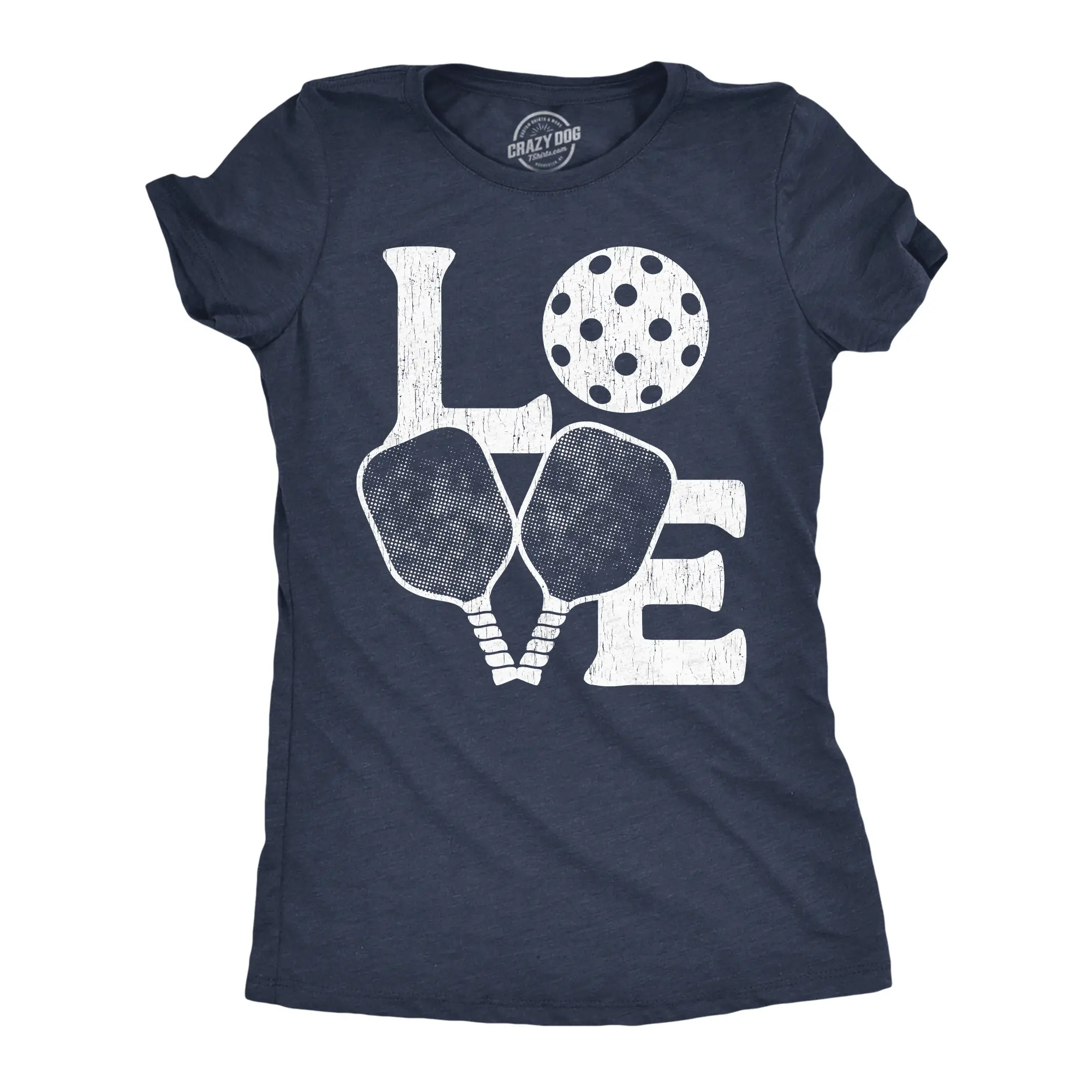 Womens Funny T Shirts Love Pickleball Sarcastic Graphic Novelty Tee for Ladies Funny Womens T Shirts Cute Vintage Fashion Casual Ladies T-Shirt Gift Funny Pickle Ball Top Women's Novelty Tees Navy -