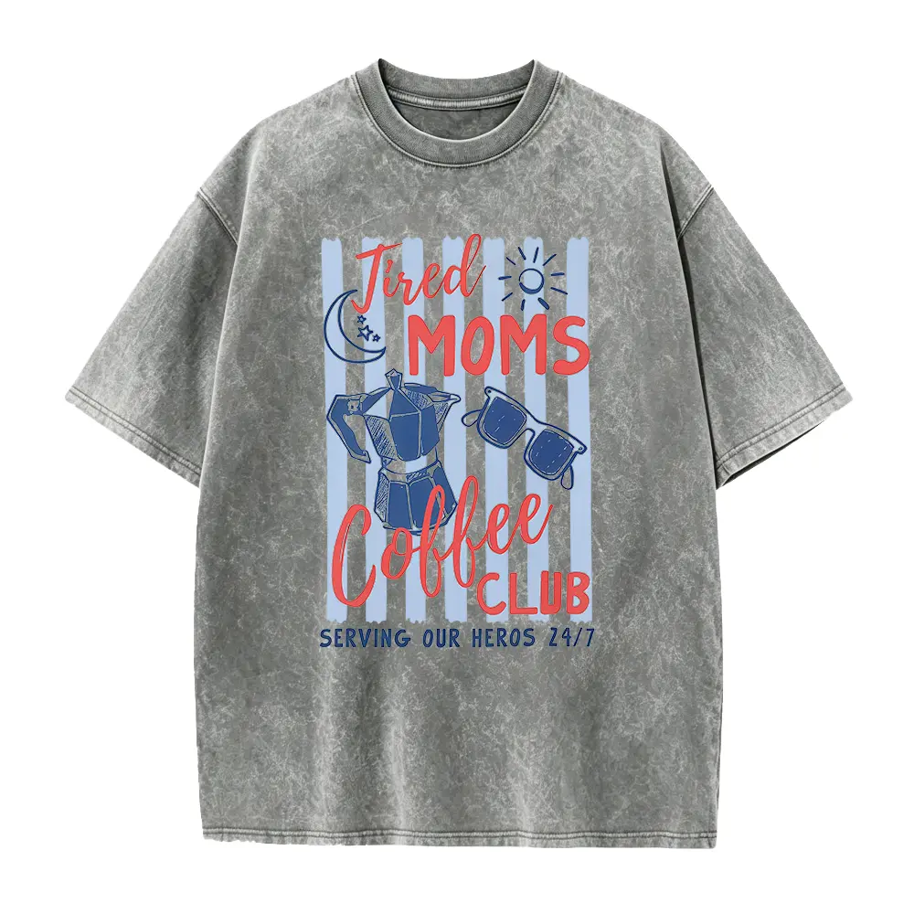 Tired Moms Coffee Club Shirt First Time Mom Gift Chaos Coordinator Tee Trendy Summer Graphic Tee Outfit For Mom Plus Sizing