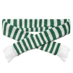 Green Striped Scarf