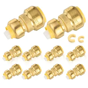 Pro 10-Pack 3/4" x 3/4" Push Fit Couplings