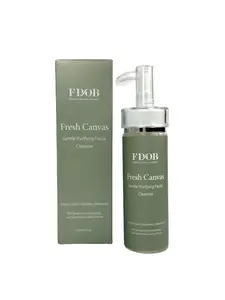 FDOB Fresh Canvas Gentle Purifying Facial Cleanser – Deep Clean, Hydrates & Refreshes with Sodium Cocoyl Glycinate & Saccharomyces Lysate, 120ml