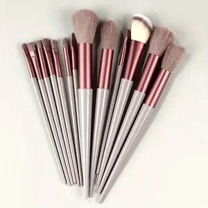 Professional Makeup Brush Set, 13pcs/set Soft Bristles Multifunctional Makeup Brushes for Foundation, Powder, Concealers, Eye Shadows, Blush, Cosmetic Brushes for Beginners, Makeup Brush Kit