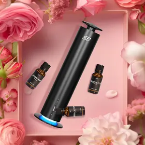 Fragrance Lover Gift 120ml Oil Capacity Waterless Essential Oil Electric Aroma Diffuser Set includes 3 20ml Aroma Oils for Home Fragrance