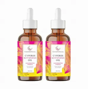 2 Pack Caramela Beauty Cyperus Rotundus Oil for Natural Permanent Hair Reduction UY , Mild and Non-irritating Body Care Wax, Moisturizing & Soothing for Skin Care Depilatory, Unisex Hair Removal Cream oil, Daily Use Cosmetic Gentle Removal