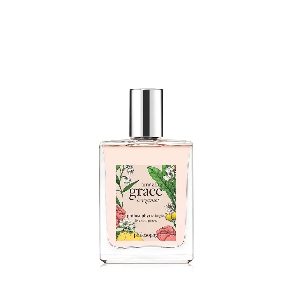 philosophy Amazing Grace Perfume for Women, Bergamot Perfume, Amazing Grace Bergamot Eau de Toilette, 2 oz / 60 mL Floral Citrus Fragrance with Muguet & Musk