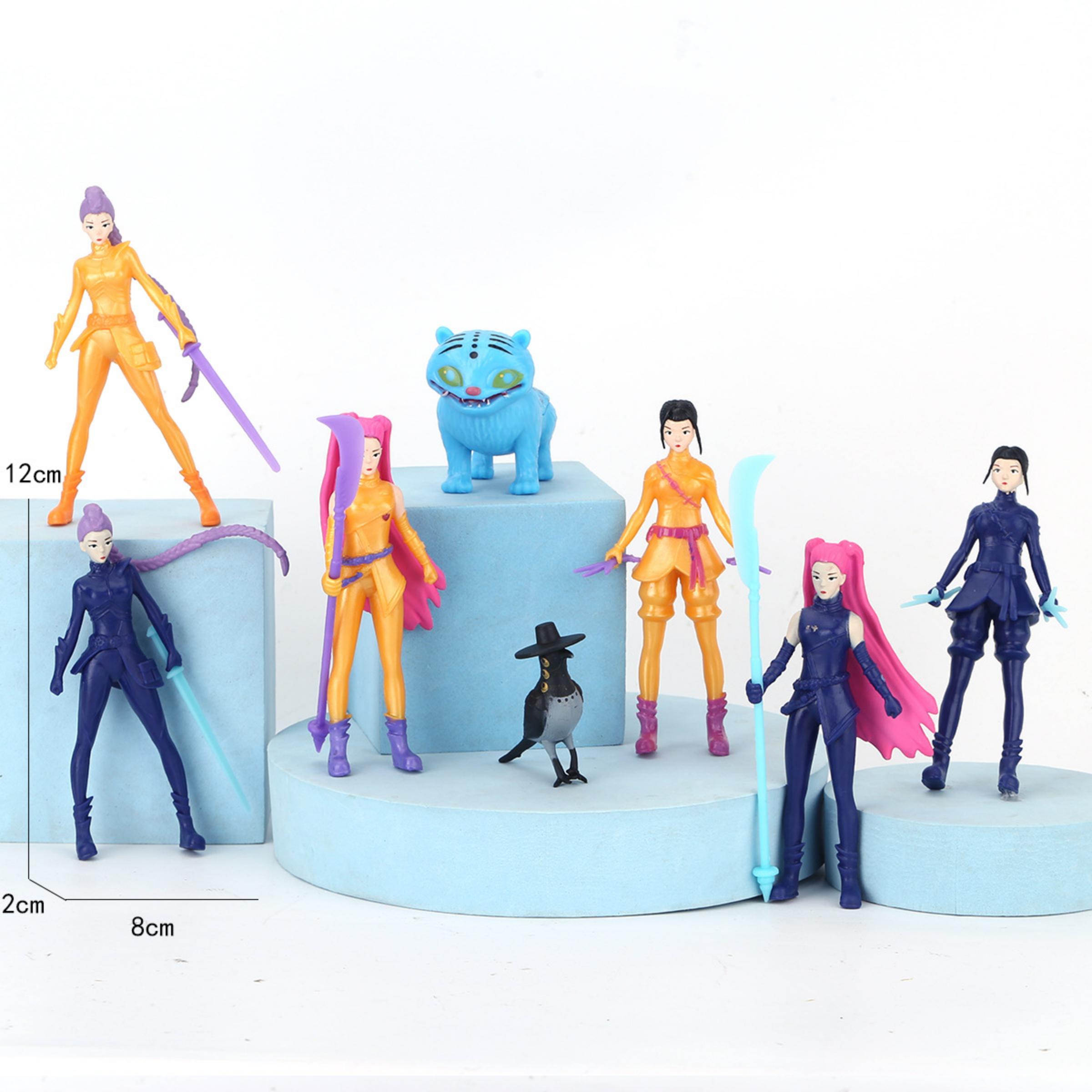 Witch Hunter Coven Collectible Figurine Set, Chibi Big Head PVC Action Figures, KPop Demon Hunters Lumi Mira Zoe Blind Box Toys, Desktop Decor Statues, Ideal Christmas Birthday Gift for K-POP Fans & Professional Collectors