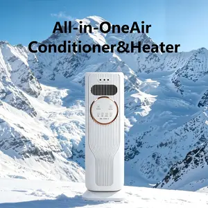 Bladeless Tower Heater Fan, Kids-Safe Portable Personal Fan with 3 Speeds, 2 Heat Levels, Adjustable Thermostat, Remote Control, Overheat Protection, for Nursery, Office