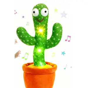 Cute Talking Dancing Cactus Toy - Singing, Wiggling, Twist Motion Plush, Children's Day & Birthday Fun Gifts for Girls (Squishy Series)