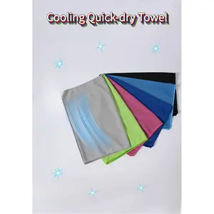 5-Pack Cooling Towels, 40"x12" Microfiber Chilly Towel, Instant Heat Relief, Breathable Soft Absorbent, Yoga Running Gym Camping, Portable Summer Gift for Adults Athletes