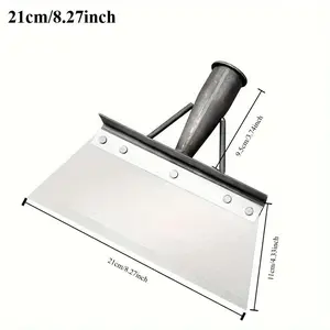 Stainless Steel Household Cleaning Shovel - Multifunctional Outdoor Garden Shovel for Snow and Pasture Use, No Handle, Yard Weed Cleaner Tool Portable