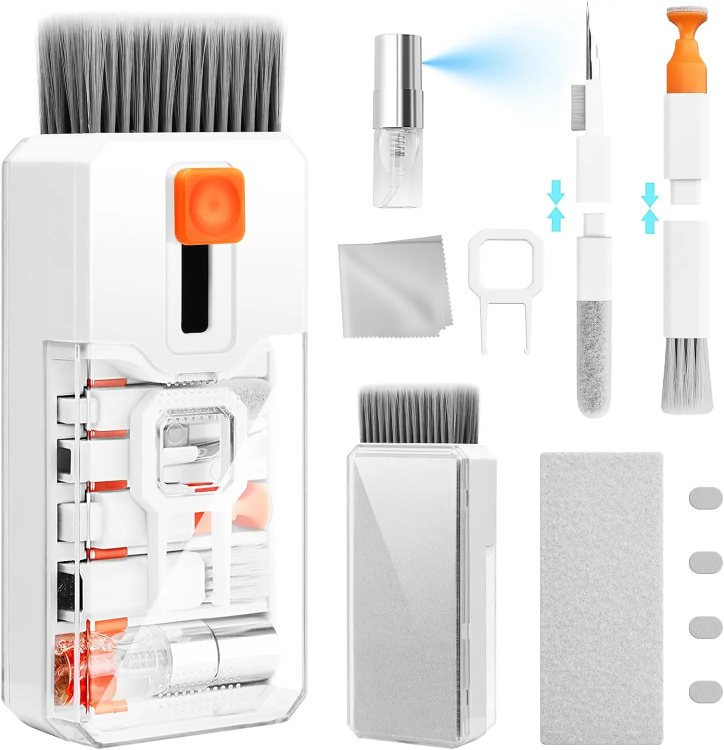 10-in-1 Keyboard Cleaning Kit for Laptop, iPad, iPhone Pro, Earbuds, Camera Monitor, and More Brush Cleaner Electronic Smartphone