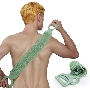 Back scrubbing tool - silicone back scrubbing cloth. Bathing exfoliating back scrubber. Double-sided back cleaning towel with both sides suitable for cleaning the entire back for exfoliation and massage. Quick way to remove dirt and clean the entire body.