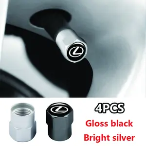 Lexus Car Tire Valve Stem Caps, Unique Wheel HUB Covers, Creative Protective Accessories, Dustproof Anti-Leak Decorative Protection Cover, Car Parts