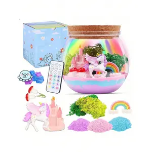 Unicorn Craft Set, Remote-Controlled Glowing Unicorn Decoration, Unicorn Gift for Girls Aged 3-10 - Arts and Crafts, Birthday Gift Toy for Girls Aged 4 5 6 7 8 9 10