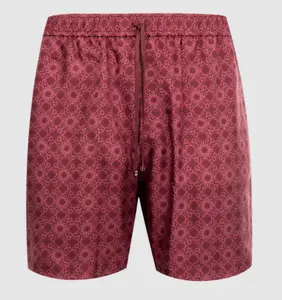 Mike Amiri Quad Silk Bowling "Wine" Shorts SIze XL (MSRP: $890.00)