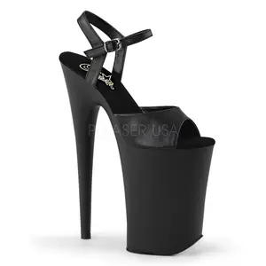 9 Inch Heel INFINITY-909 Black Pu
