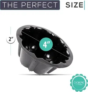 25 Pack Non-Stick Mini Baking Molds – Reusable Silicone Cake & Jello Molds for Home Baking, Desserts & Party Treats