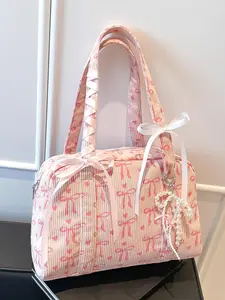 Valentine's Day limited gift one-shoulder tote bag, sweet  simple exquisite casual and versatile one-shoulder bag, three-dimensional fashion and portable, suitable for daily commuting, shopping and dating.