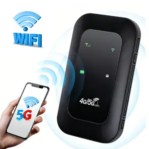 5G/4G Portable WiFi Hotspot，150Mbps High Speed, WiFi Hotspot， Connect 10+ Devices Securely with WPA2 for Travel/Business/RV/Cruise，Hotspot Device