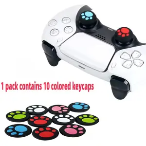 Silicone Controller Joystick Grip Handles, 10-Pack, Compatible with Ps5 Ps4 Ps3 Ps2 Xbox One/360 Controllers, Durable Comfort Design