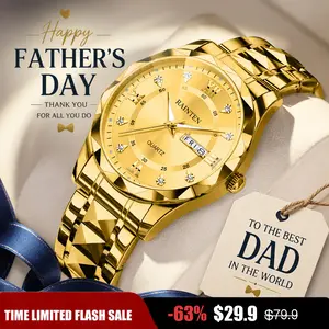 Luxury Quartz Watch - Stainless Steel Band, Water Resistant 30M, Fashion Analog Wristwatch for Men Women Perfect Gift for Christmas, Birthdays, Valentine’s Day, Father’s Day & Special Occasions-718