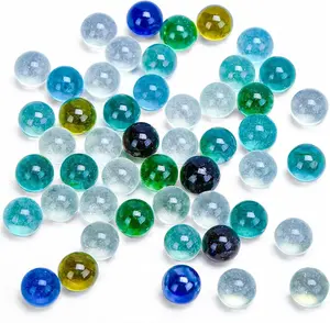 50 PCS Beautiful Player Marbles Bulk for Marble Games,Multiple Colors(1 Whistle for Free)