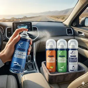 Car Air Freshener Spray, 99.9% Sanitizing Sterilization Car Perfume, Powerful Odor Eliminator Deodorizer for Car & Room, 4 Premium Fragrance Scents, Easy-To-Use Ride & Household Scent Accessory