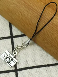 Cute Korean Style Flower Camera Charm, Alloy Material Keychain, Phone Strap, Car Backpack Accessory, All Seasons Fashion, Fashionable Alloy Keychain, Keychain Pendant, Keychain For Bags