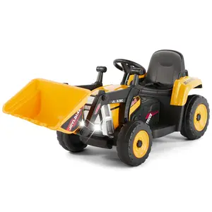 Ride On Excavator Electric Construction Vehicle Bulldozer Tractor for Kids Digger W Remote Control 3 Speeds Perfect for Imaginative Play