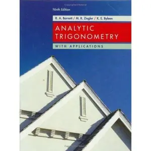 USED-Analytic Trigonometry with Applications by Raymond A. Barnett (Hardcover)