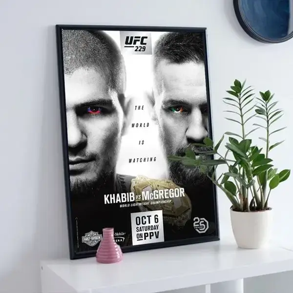 UFC 229 Khabib Nurmagomedov vs Conor McGregor Fight Poster - NO FRAME