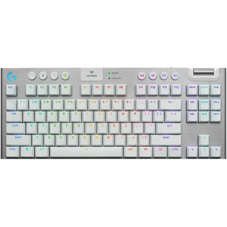 Logitech G915 X LIGHTSPEED TKL Wireless Gaming Keyboard, White Tactile